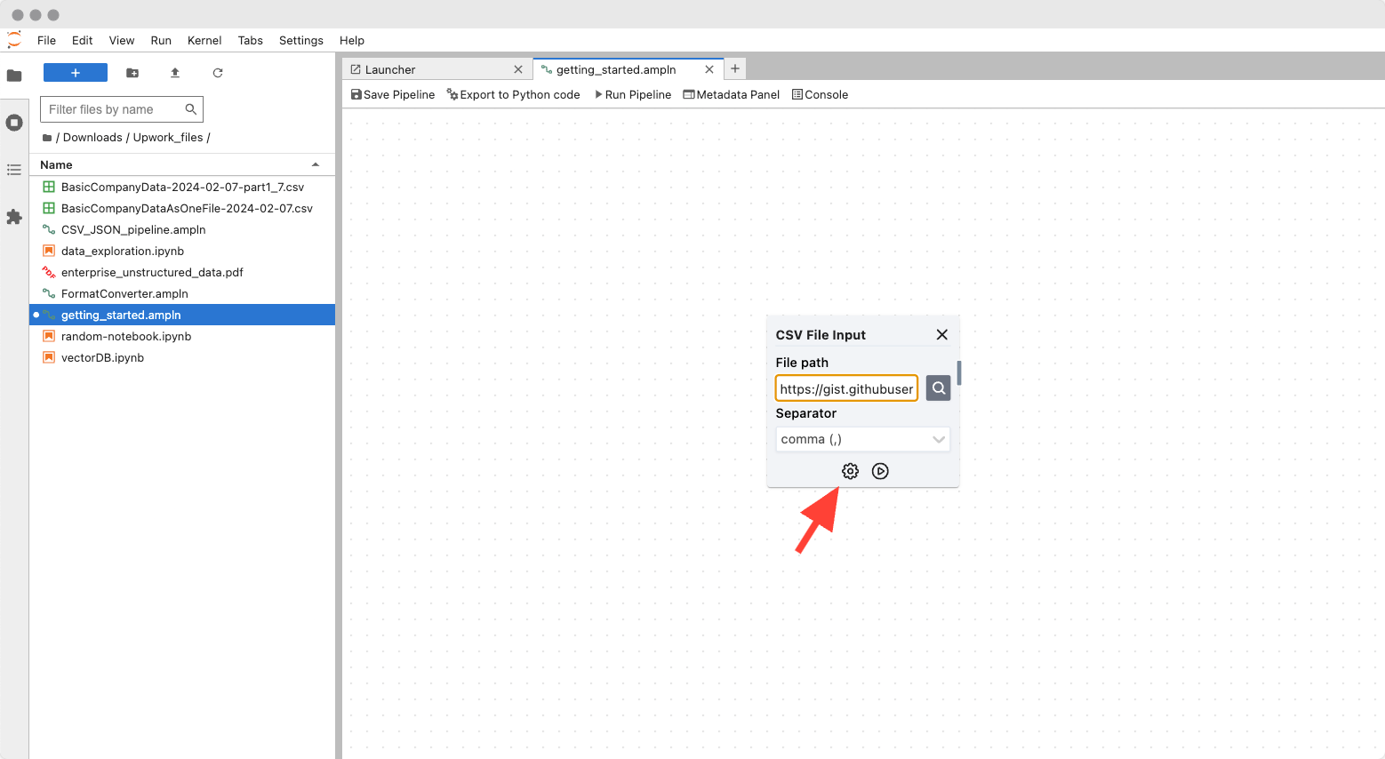 Amphi Advanvced Component Configuration